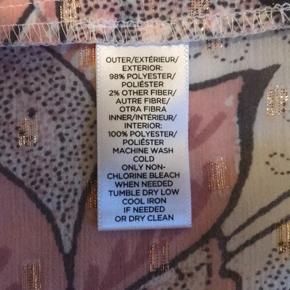 EUC Loft Shift Dress with Bottom & Ruffle Sleeves - Picture 8 of 8